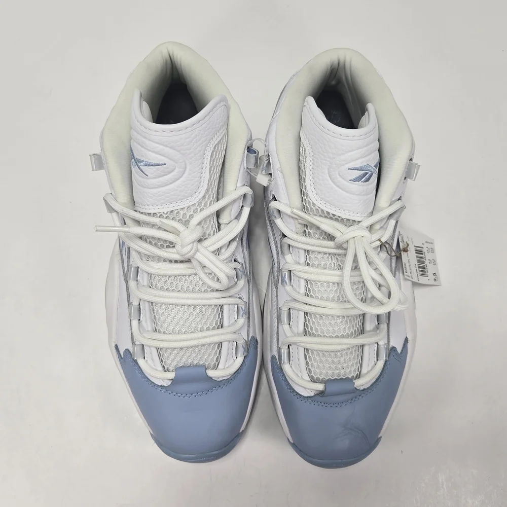 Reebok Question Mid Allen Iverson Men's White  Blue Basketball Sneakers Size 9.5 - Picture 6 of 15